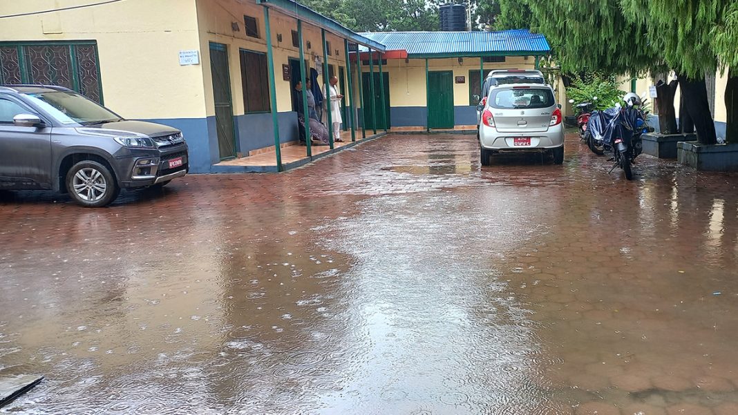 Heavy rain in kathmandu